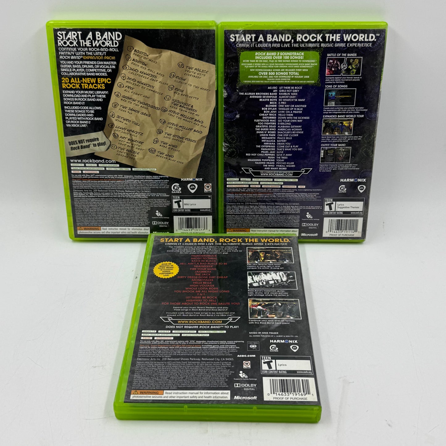 Lot of 3 Microsoft Xbox 360 Games