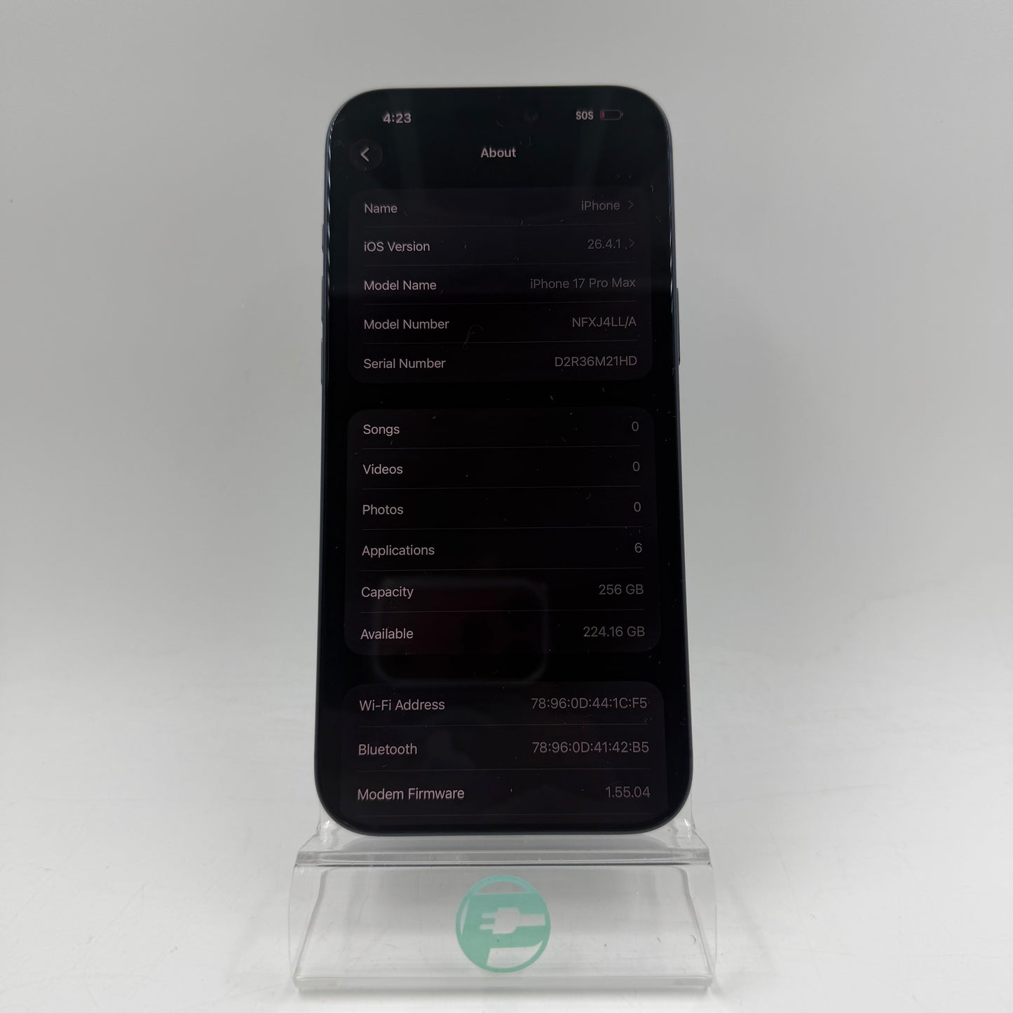 Factory Unlocked Apple iPhone 17 Pro Max 256GB Deep Blue NFXJ4LL/A