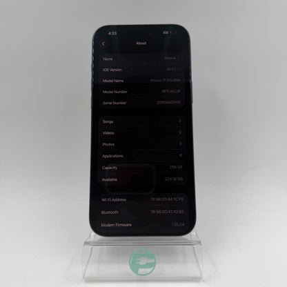 Factory Unlocked Apple iPhone 17 Pro Max 256GB Deep Blue NFXJ4LL/A