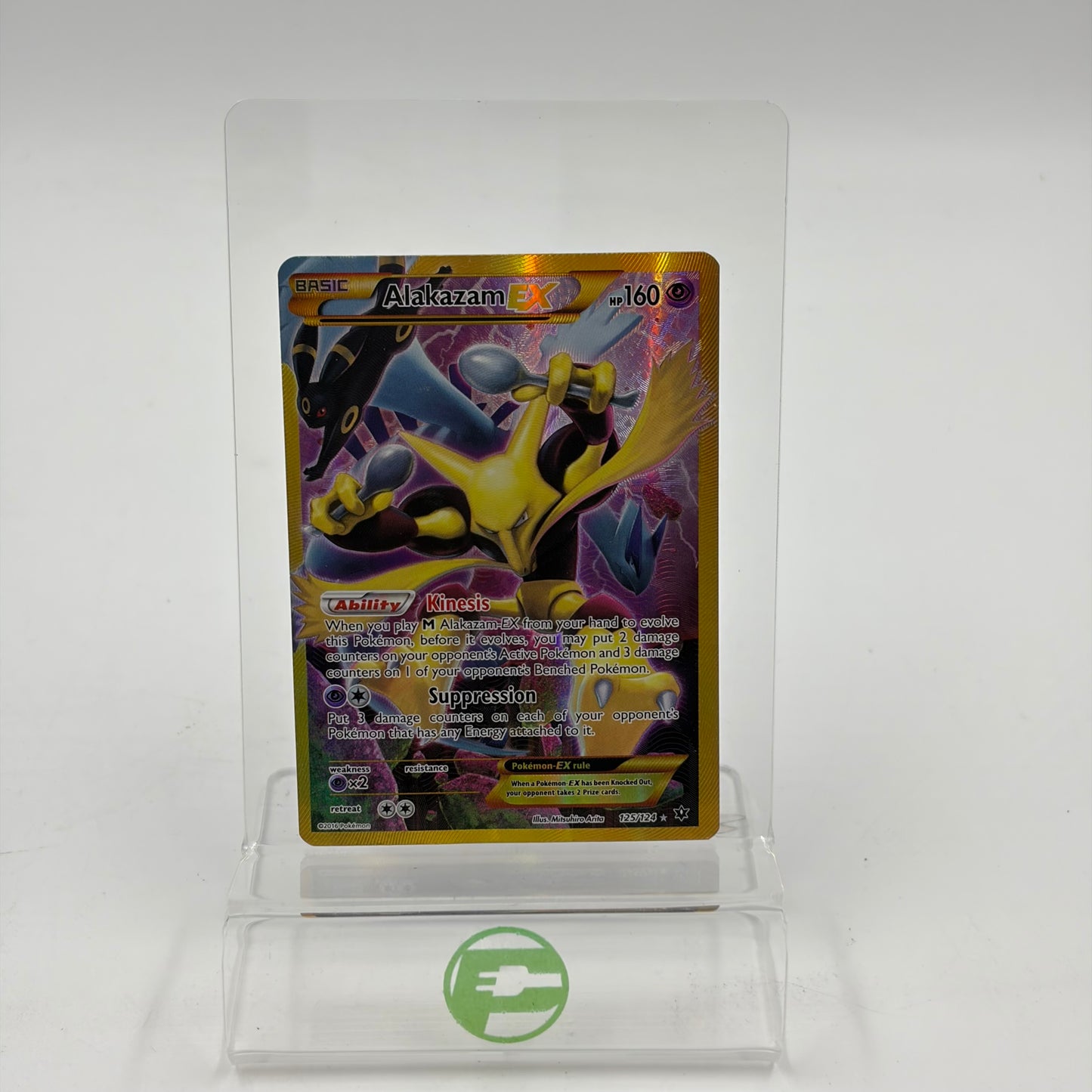 Pokémon TCG Fates Collide Alakazam EX 125/124 Holo English