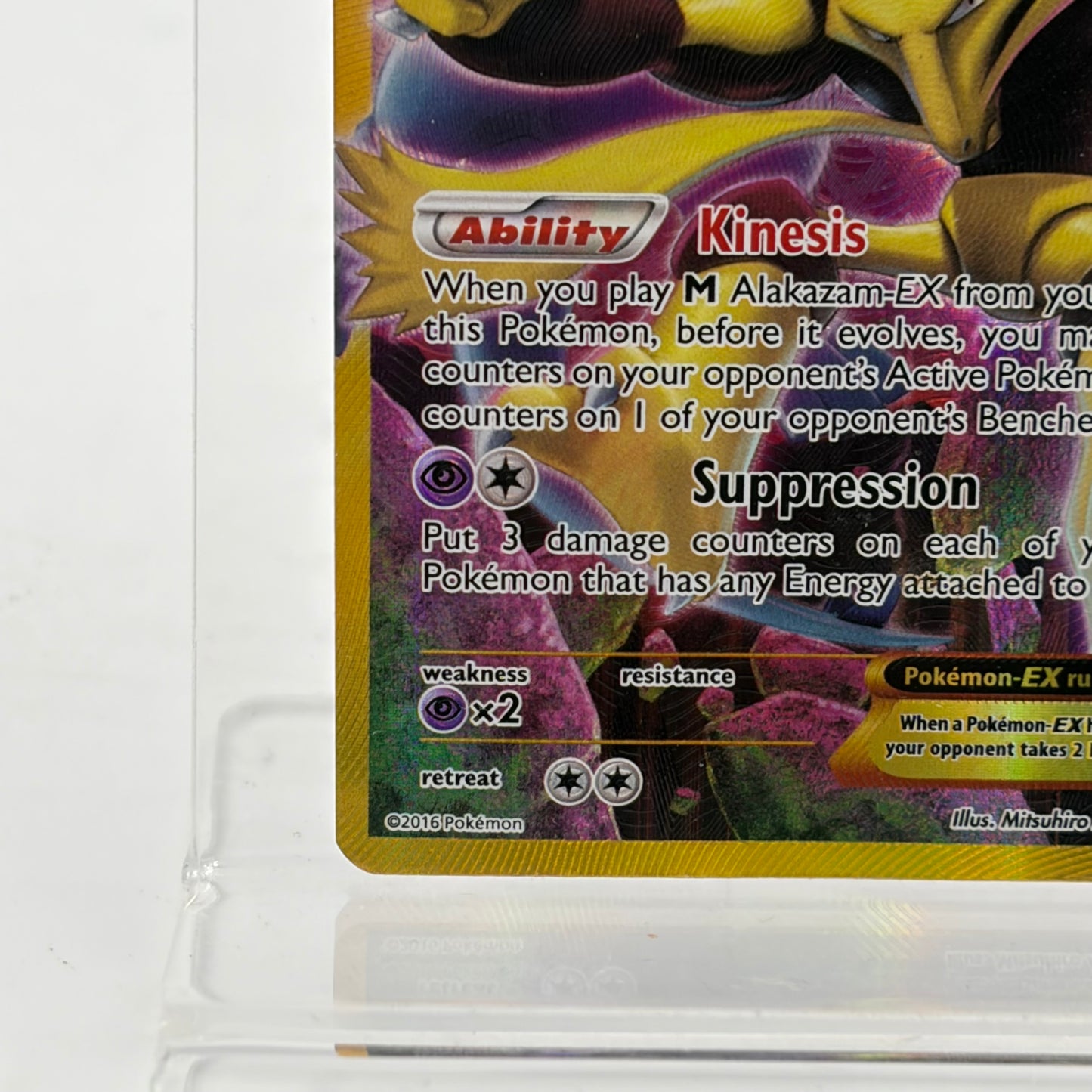 Pokémon TCG Fates Collide Alakazam EX 125/124 Holo English