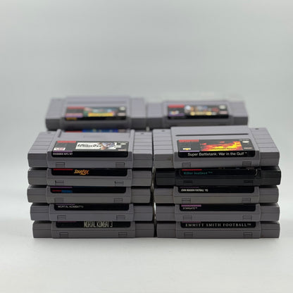Lot of 22 Super Nintendo SNES Games