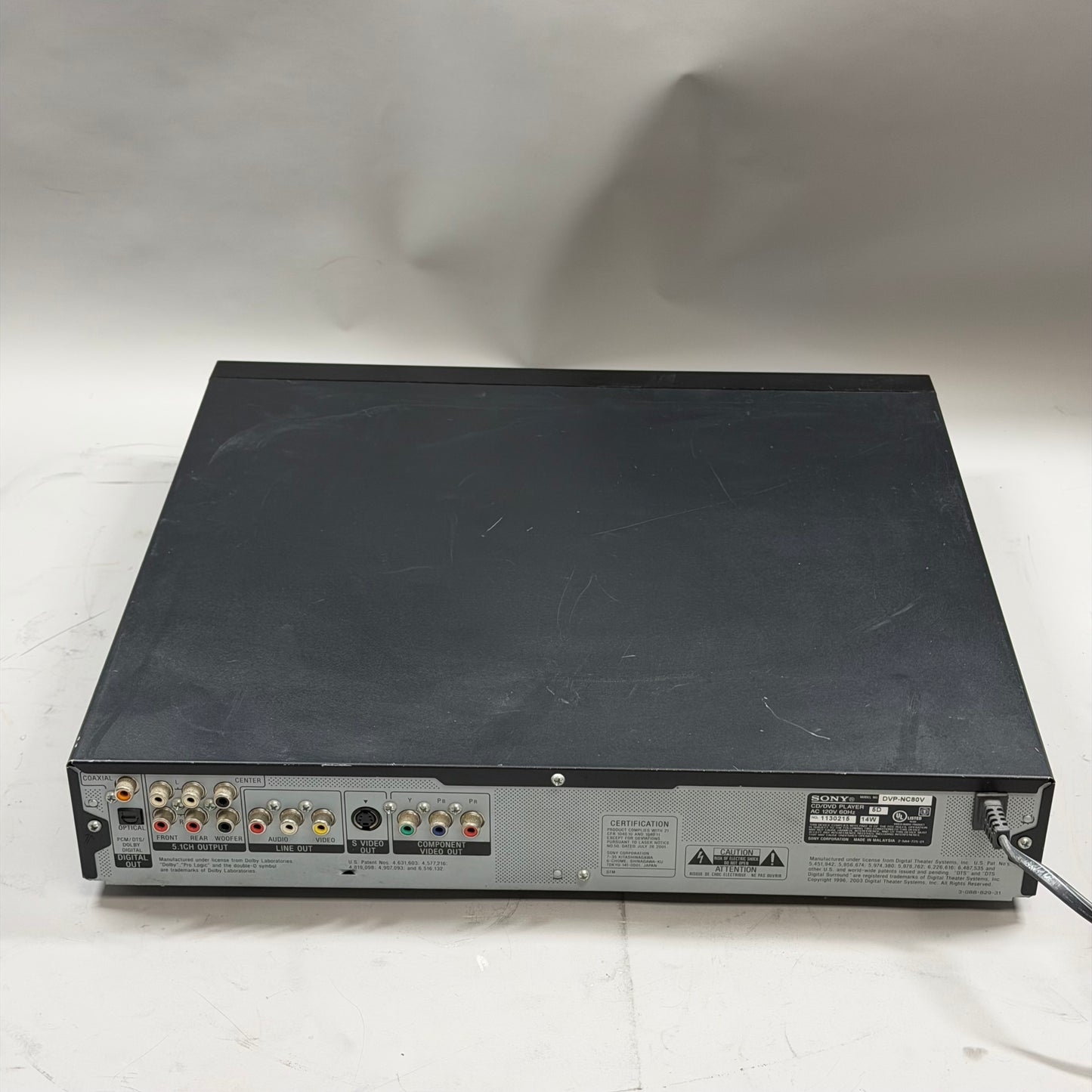 Sony 5 Disc CD/DVD Player DVP-NC80V