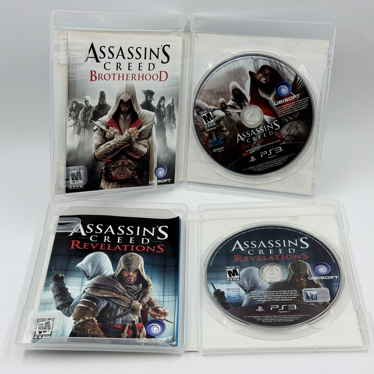 Assassin's Creed Lot of 4 Sony PlayStation 3 PS3 Game Bundle