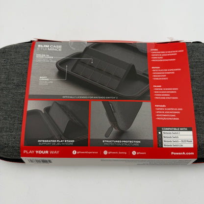 PowerA Switch 2 Slim Gray Travel Case For Switch