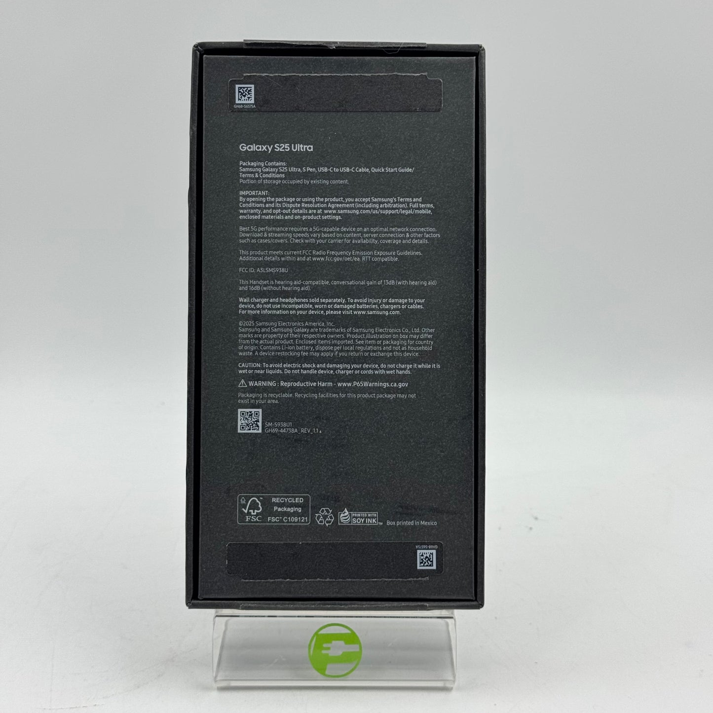 Unlocked Samsung Galaxy S25 Ultra 12GB RAM 256GB SM-S938U1 Titanium Black