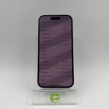 Unlocked Apple iPhone 15 Pro 256GB Blue MTQV3LL/A