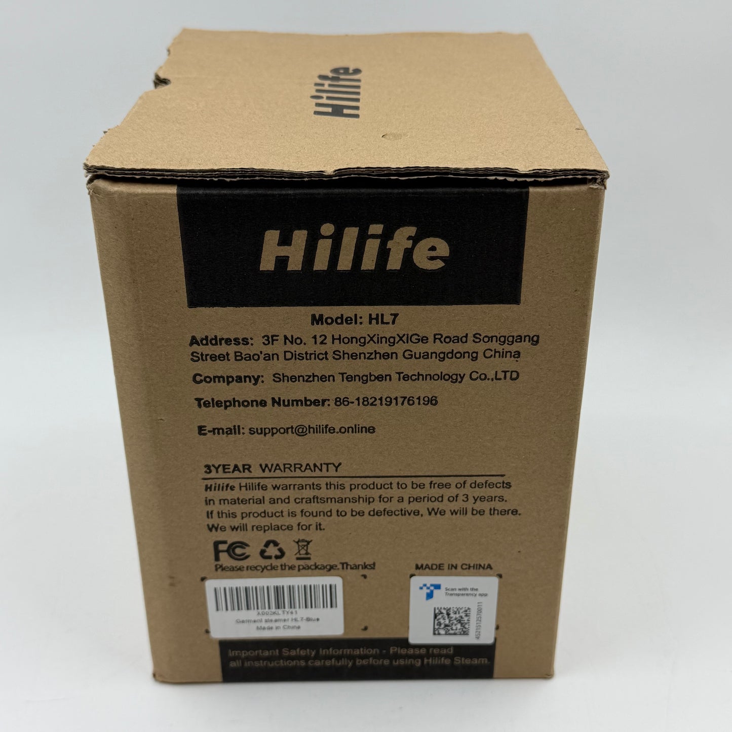 New HiLife HL7 Portable Garment Steamer
