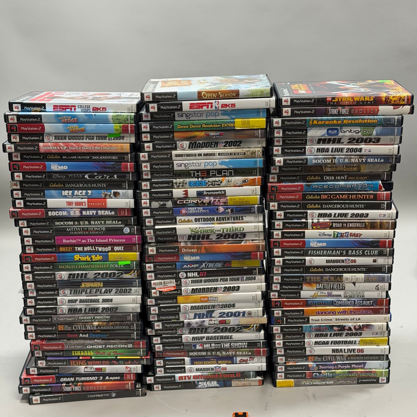 Lot of 100 Sony PlayStation 2 PS2 Games UNTESTED