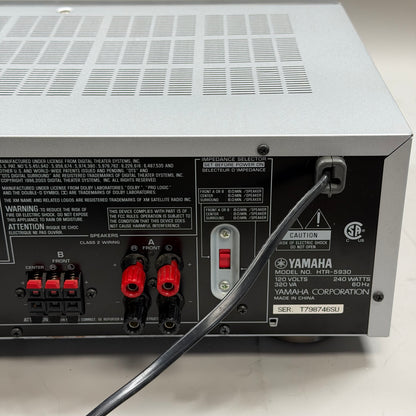 Yamaha Natural Sound AV Receiver HTR-5930 Silver
