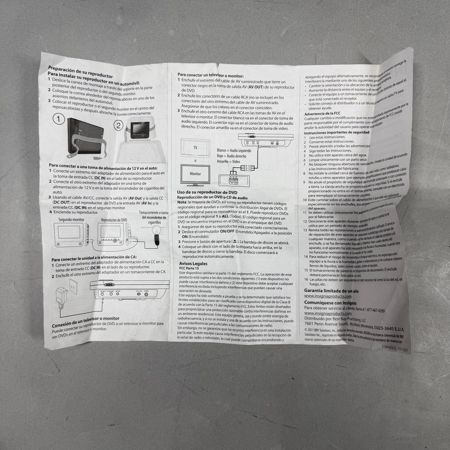 Insignia Portable DVD Player Wired NS-D7PDVD