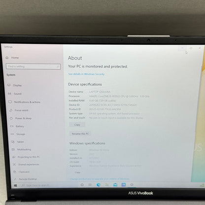 ASUS VivoBook 15 F512J 15.6" Core i5-1035G1 1.19GHz 8GB RAM 512GB SSD
