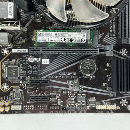 Gigabyte B460M DS3H AC V2 LGA 1200 mATX Intel DDR4 Motherboard + Intel Core i7-10700F 512GB SSD