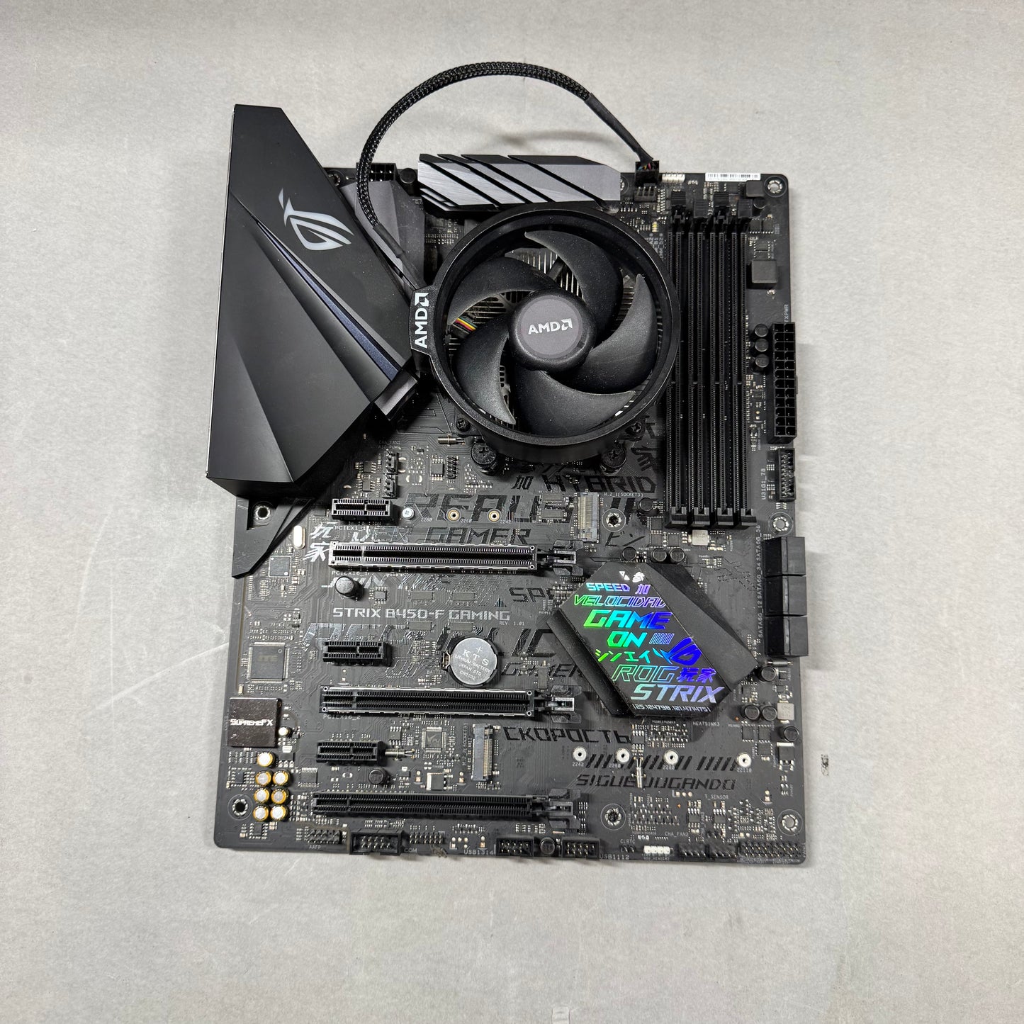 ASUS ROG STRIX B450-F Motherboard CPU GPU Combo AM4 ATX