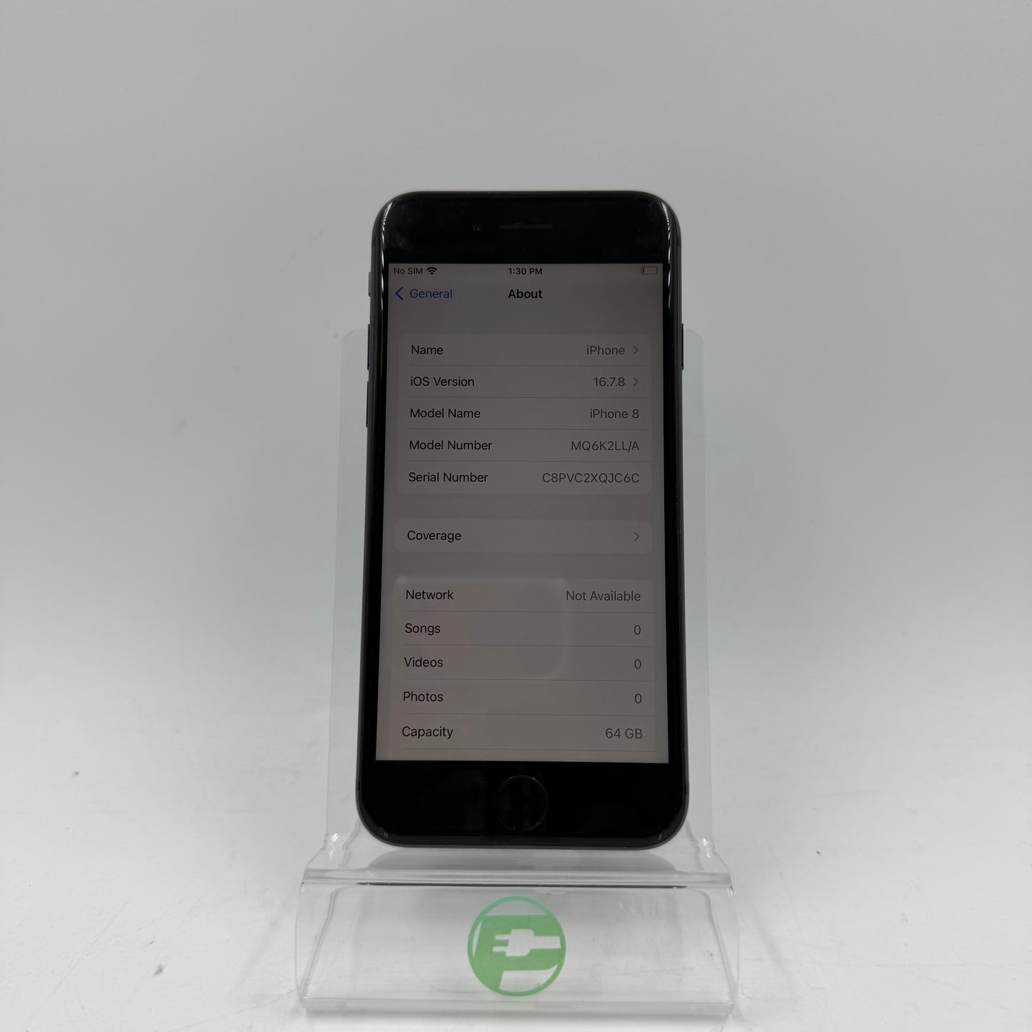 Factory Unlocked Apple iPhone 8 64GB Space Gray M6K2LL/A