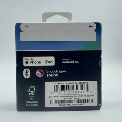 New Bose Ultra Wireless Earbuds Navy Blue