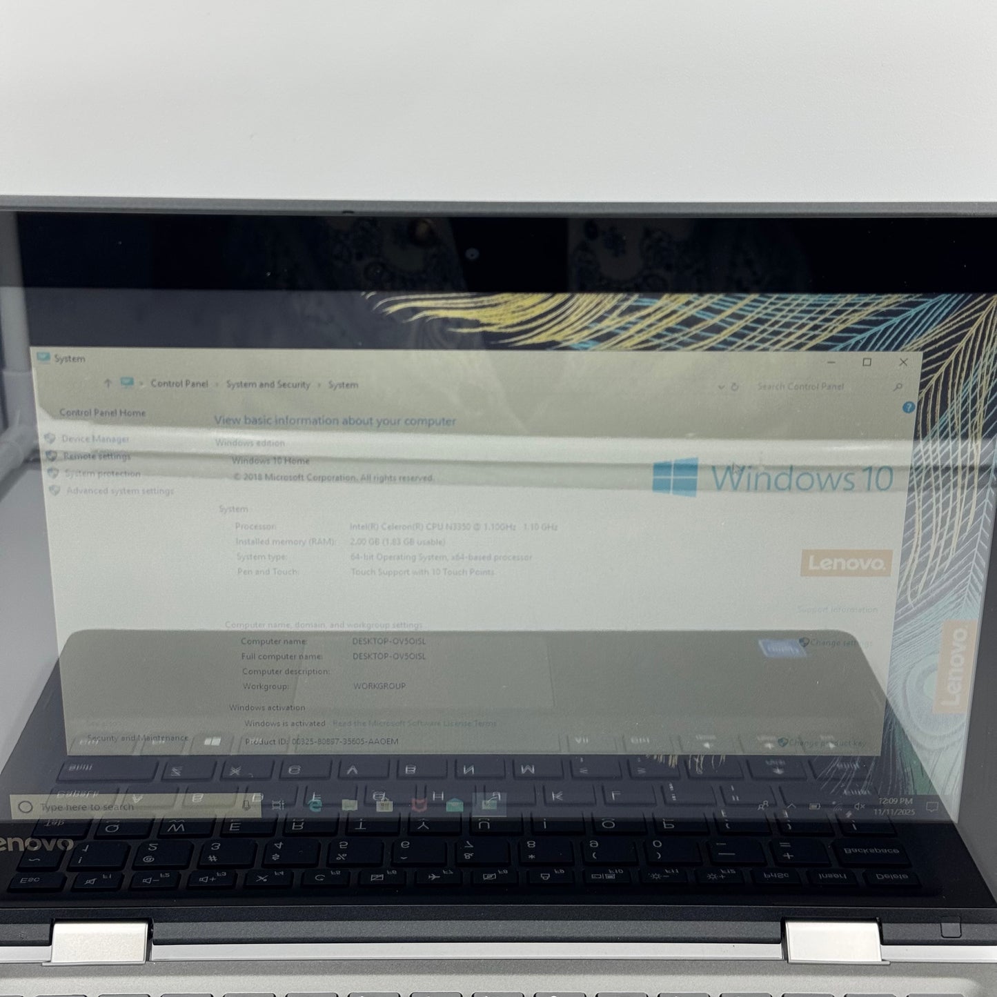 Lenovo IdeaPad 2IN1 11 81CX 11.6" Celeron N3350 1.10GHz 2GB RAM 64GB SD