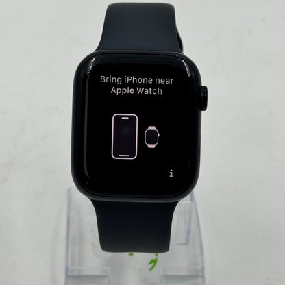 Unlocked Apple Watch Series 9 45MM Black Aluminum Black Sport Band A2984