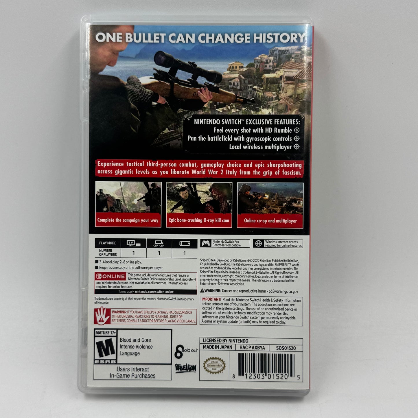 Sniper Elite 4 (Nintendo Switch, 2020)