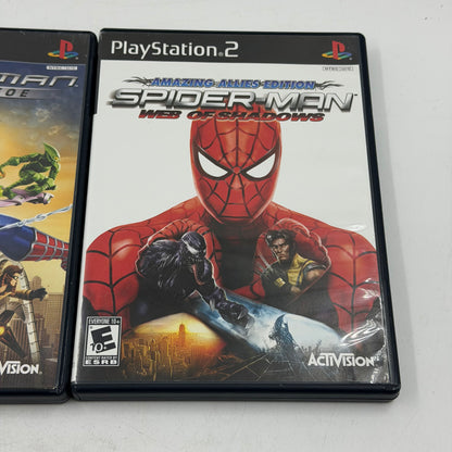 Series of 3 Spiderman Sony PlayStation 2 PS2 Games
