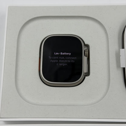 Unlocked Apple Watch Ultra 3 49MM Natural Titanium Blue Alpine Loop MEWK4LW/A