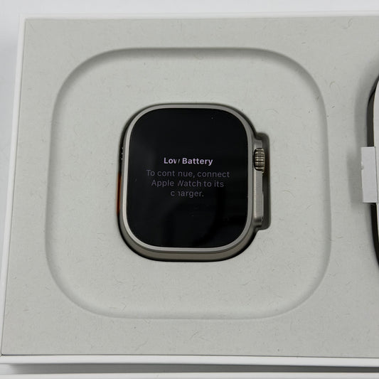 Unlocked Apple Watch Ultra 3 49MM Natural Titanium Blue Alpine Loop MEWK4LW/A