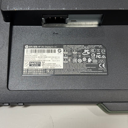 HP 25x 3WL50AA FHD LCD TN Gaming Monitor NO STAND