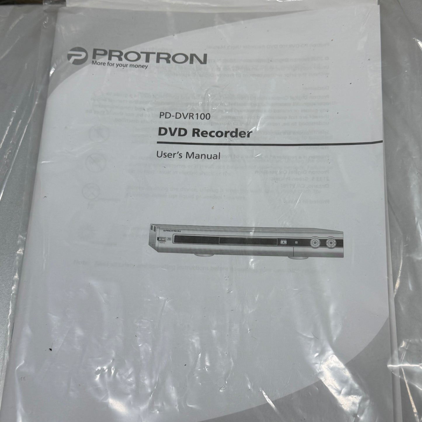 New Protron PD-DVR100 DVD Recorder