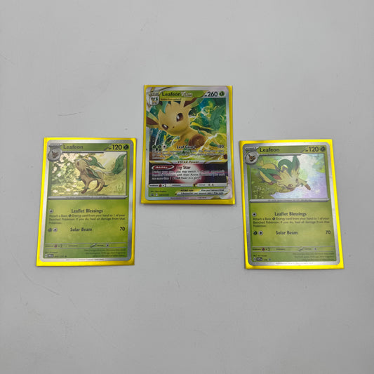 Pokémon TCG Leafeon V Star SWSH195 English Bundle