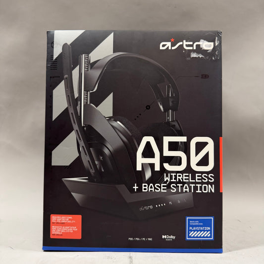 Logitech A50 Wireless + Base Station Computer Headset Black A00085