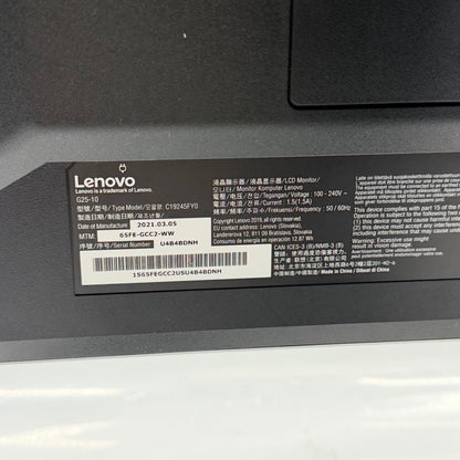 Lenovo 24.5" G25-10 FHD LCD TN Gaming Monitor
