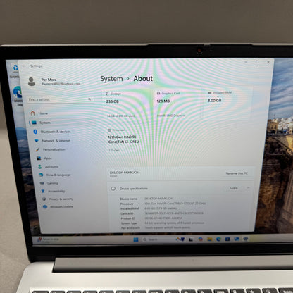 Lenovo IdeaPad 1 15IAU7 15.6" Core i3-1215U 1.20GHz 8GB RAM 256GB SSD