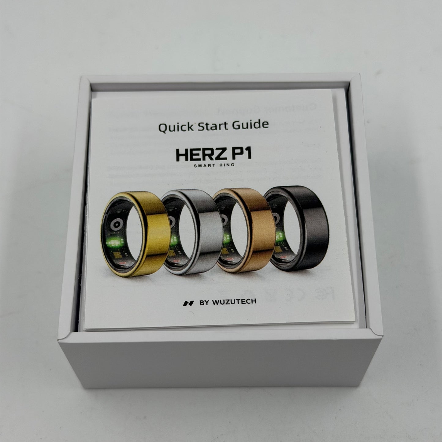 WUZUTECH Herz P1 Smart Ring Silver Spark Size 10