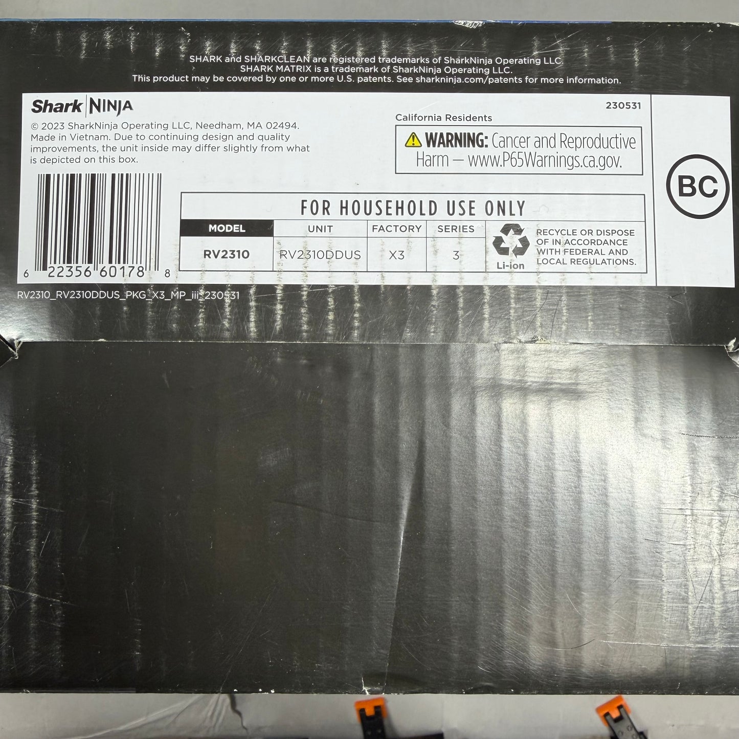 New Shark Matrix robot vacuum Smart Vacuum RV2310