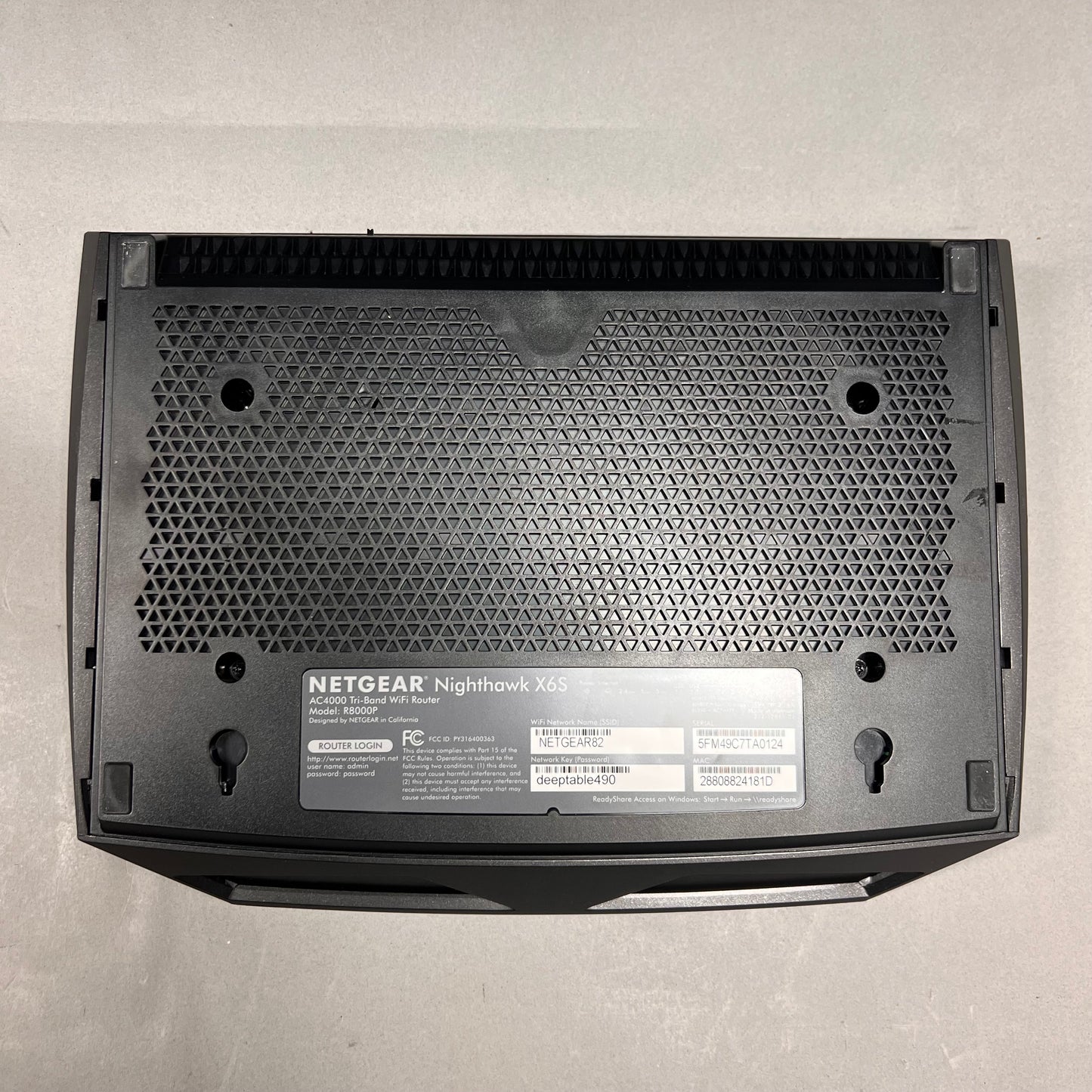 NETGEAR Nighthawk Tri Band WiFi 5 R8000P AC4000 WiFi Rounter