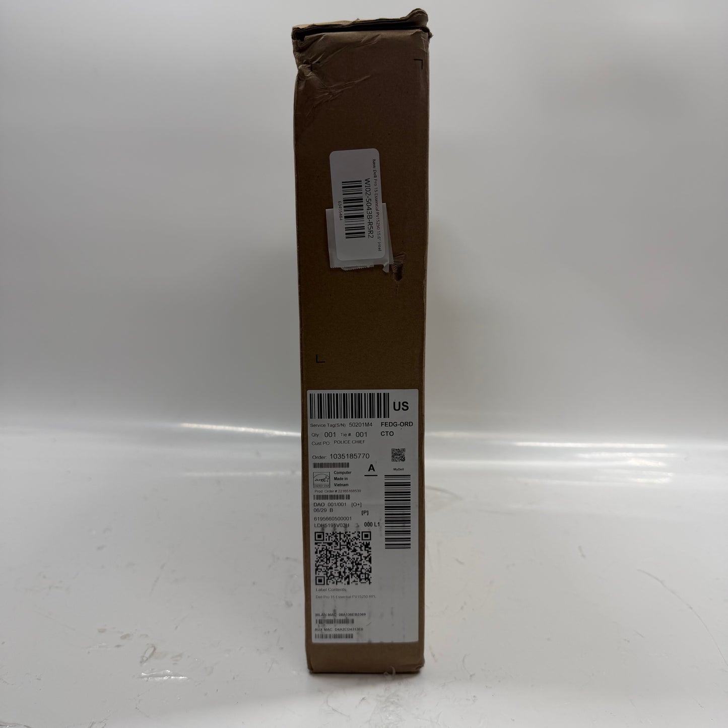 New Dell Pro 15 Essential PV15250 15.6" Intel Core 3 100U 1.2GHz 16GB RAM 512GB