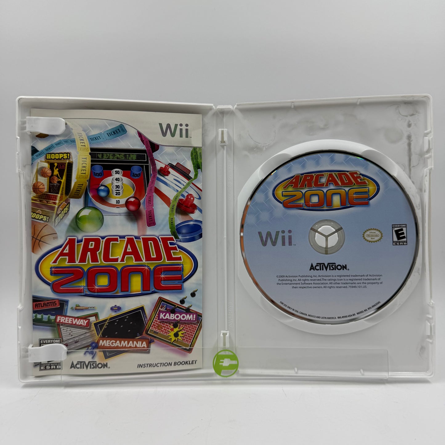 Arcade Zone & Wii Fit Plus Lot of 2 Nintendo Wii Games