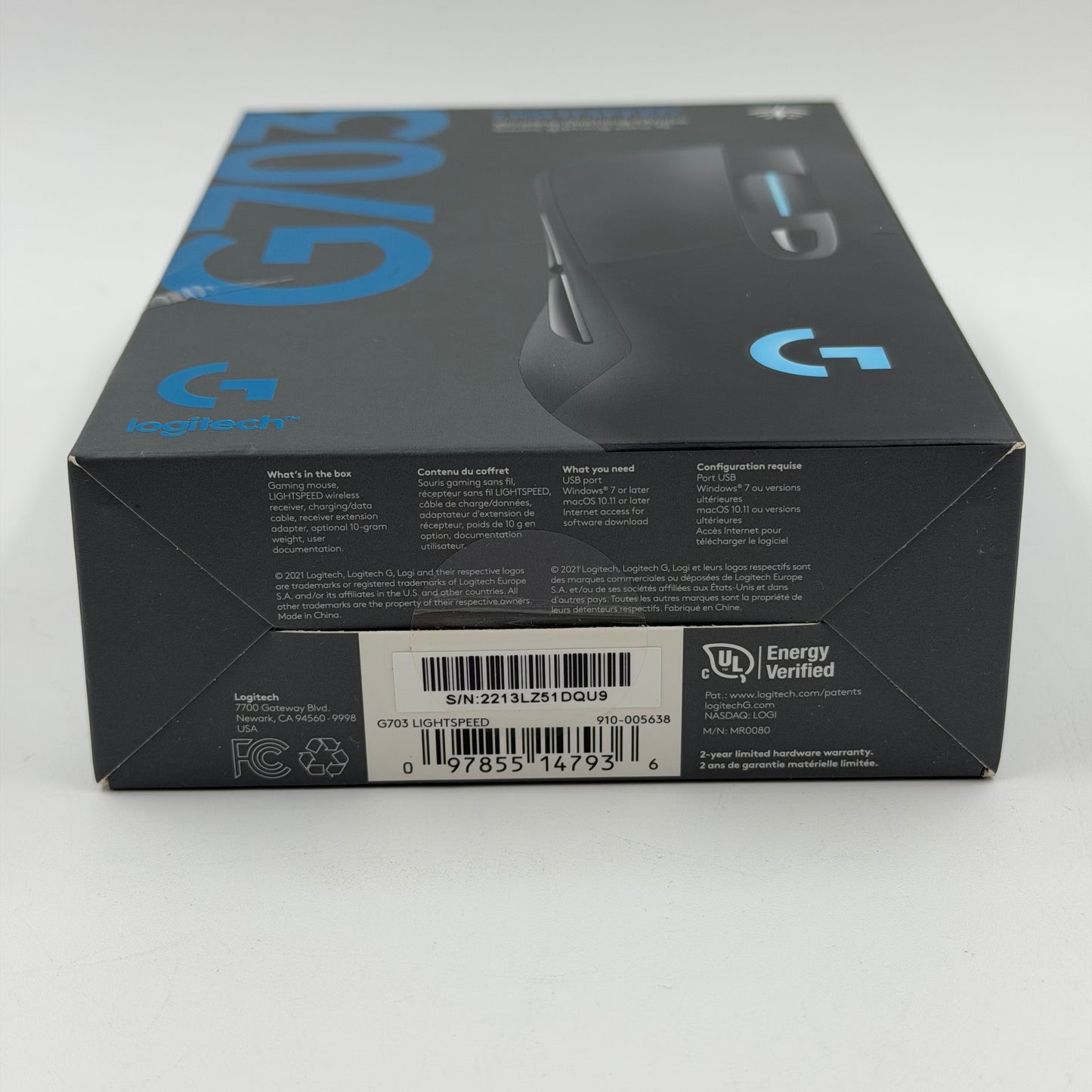 Logitech G703 LightSpeed Wireless Gaming Mouse 910-005638