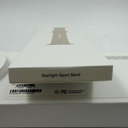 GPS Only Apple Watch Series 8 45MM Starlight Aluminum Sports Band MNUP3LL/A