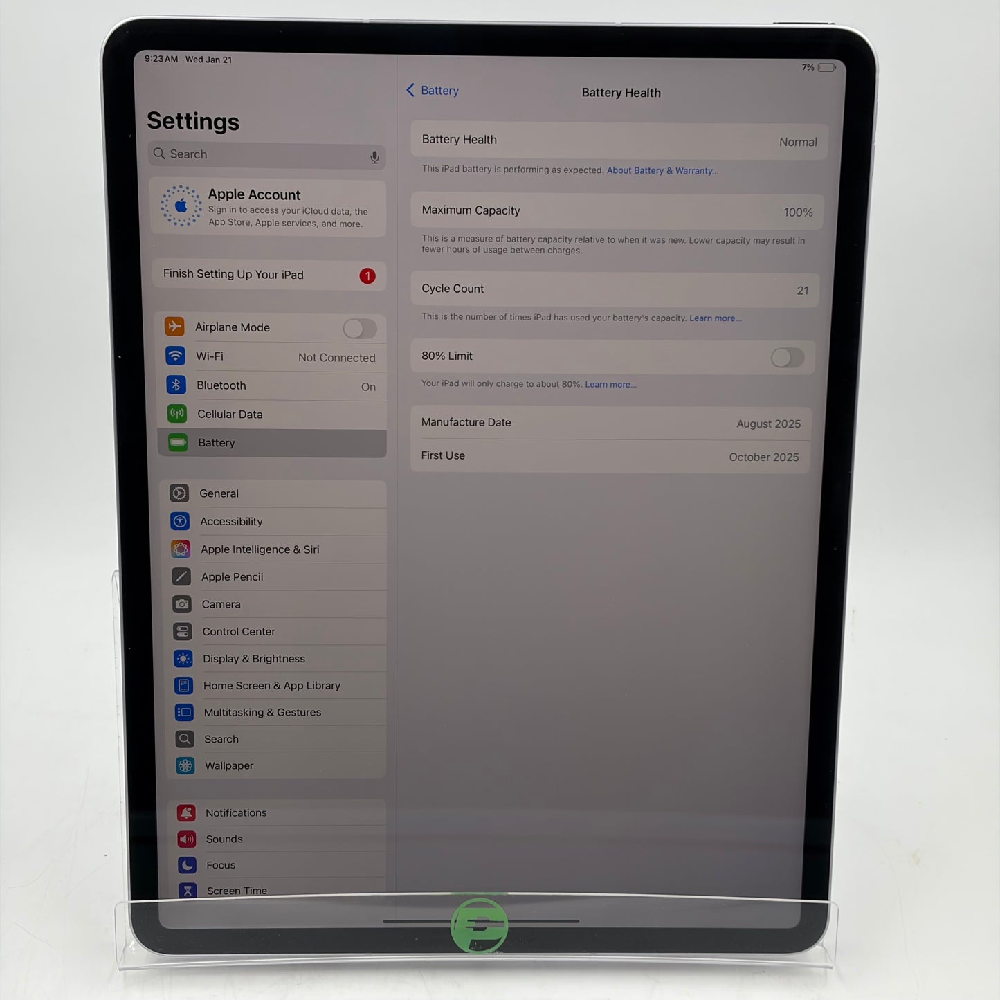 Unlocked Apple iPad Air 13" M3 128GB Purple MCJ44LL/A