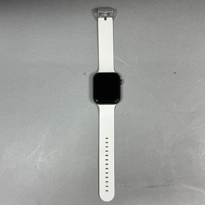 Unlocked Apple Watch SE 1st Gen 44MM Black Aluminum White Sport Band A2352