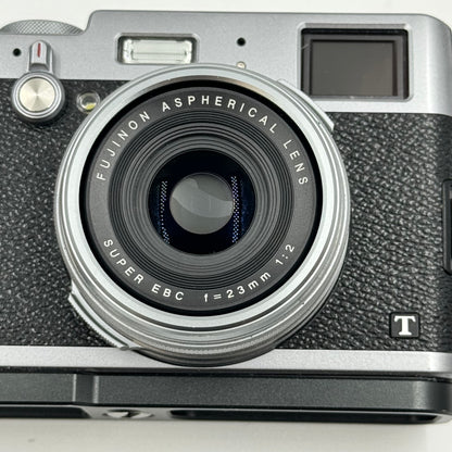 Fujifilm X100T 16.3 MP Compact Camera Black/Silver With Wood Accent Body Only