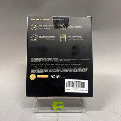 New SanDisk Extreme 2TB Portable SSD Wired P001-004915-AW25