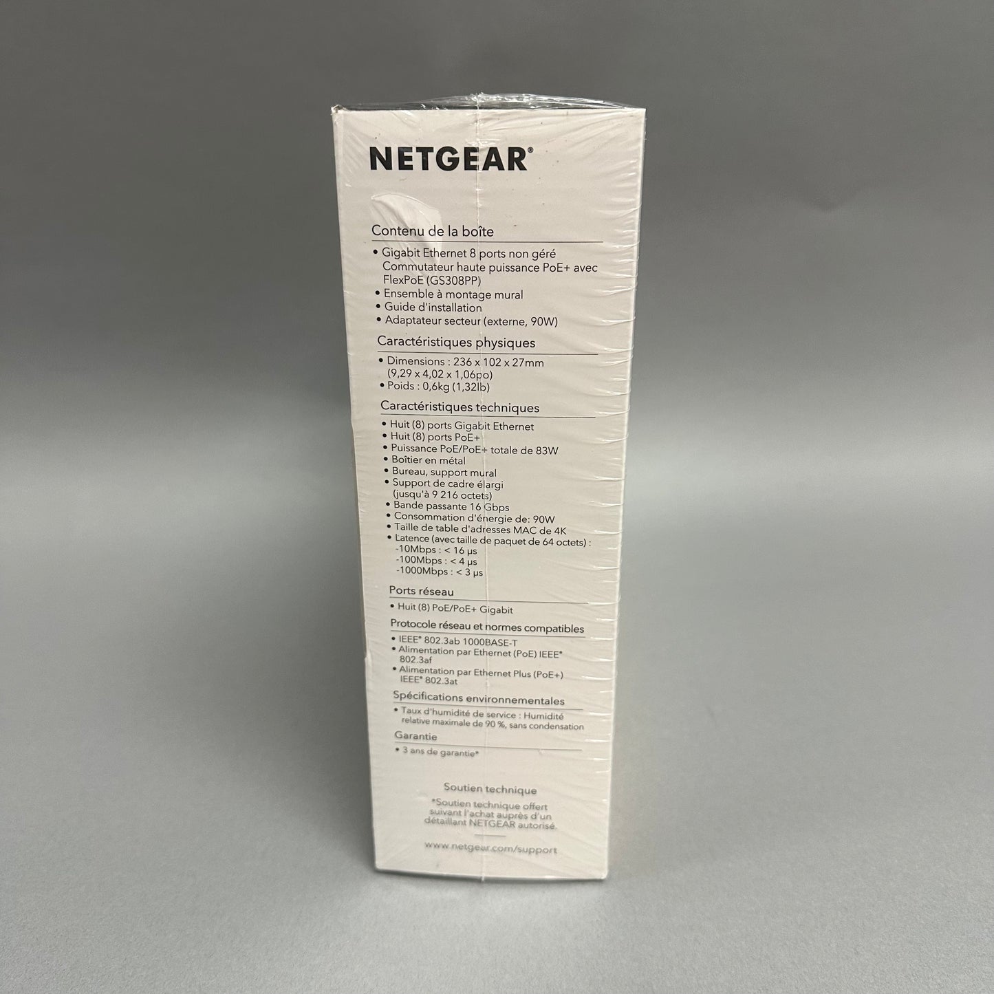 New Netgear Business 8-Port Gigabit Ethernet Unmanaged High Power PoE + Switch GS308PP Claimed