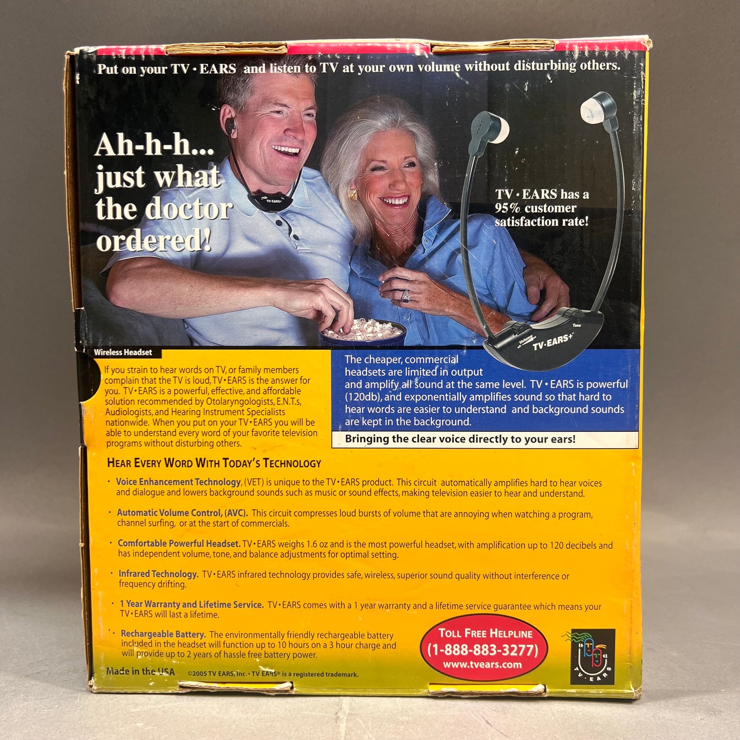 New Tv Ears 1.0 Wireless 11641