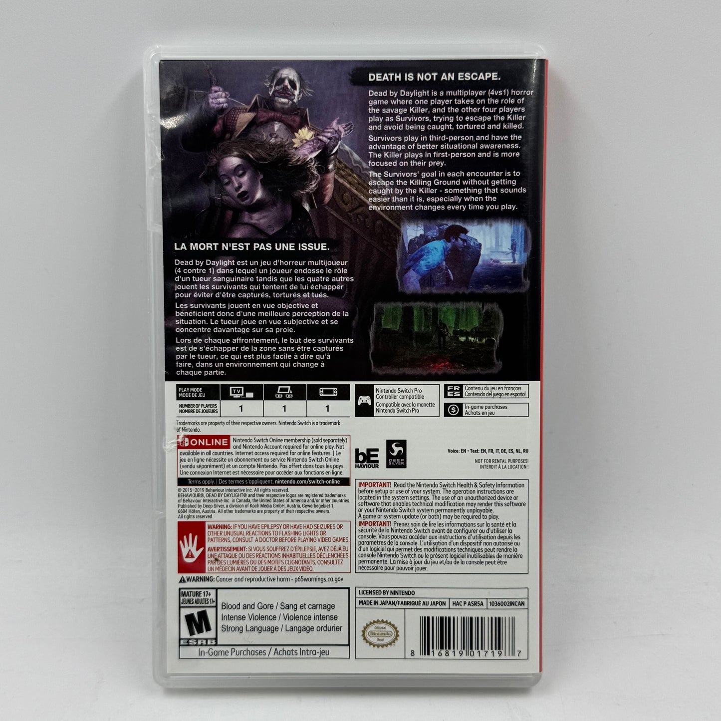 Dead by Daylight (Nintendo Switch, 2019)