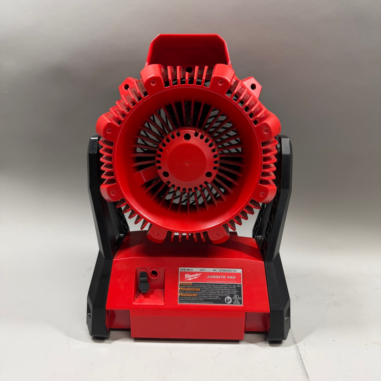 Milwaukee Fan Battery 0886-20