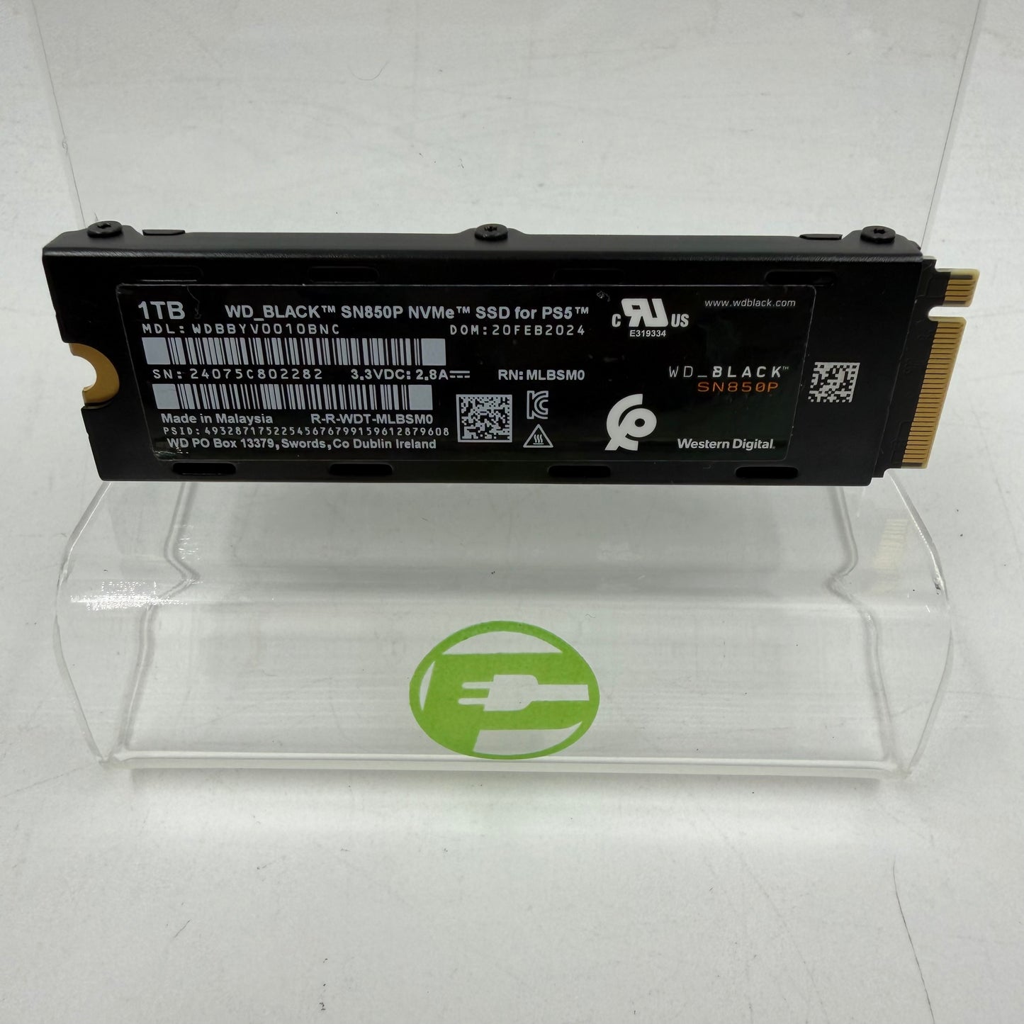 Western Digital WD 2280mm BLACK SN850 1TB M.2 NVMe Gen 4.0 x 4 SSD WDBBYV0010BNC