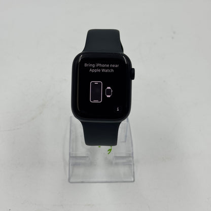 Unlocked Apple Watch Series 9 45MM Black Aluminum Black Sport Band A2984