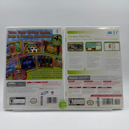 Arcade Zone & Wii Fit Plus Lot of 2 Nintendo Wii Games